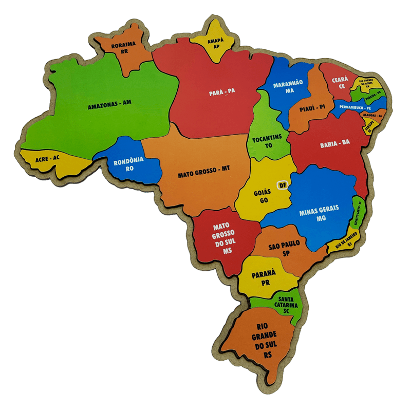 Mapa Quebra-Cabeça Educativo - Descomplica Brasil™ - Entrega Express + Brinde Exclusivo